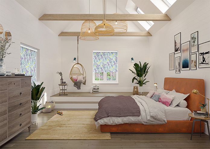 Watercolour Jungle, Lush - Twist&Fit Roller Blind - Image 8